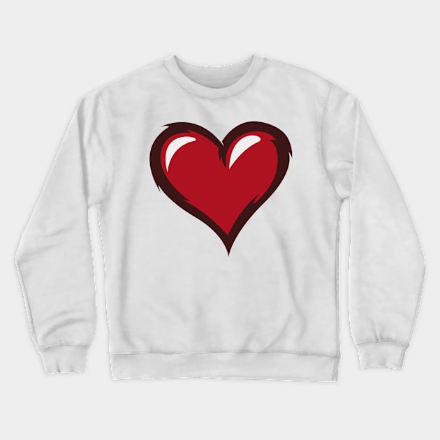 Just My Heart For You Crewneck Sweatshirt by DustCorrnell Art.Co